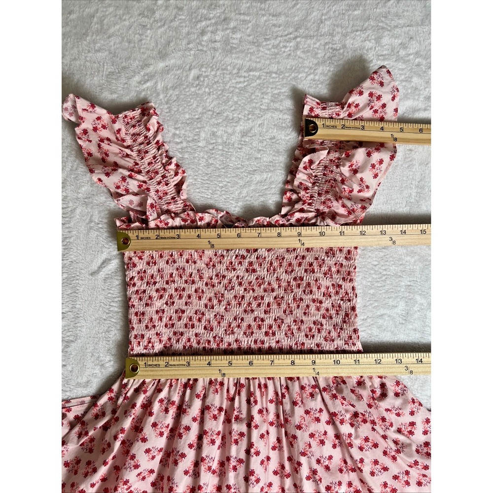 Hill House Womens Ellie Nap Midi Dress S Floral Cottagecore Romantic Ethereal - Picture 8 of 9